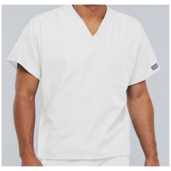 Shirt Scrub Cherokee 4777 Unisex Small White Ea